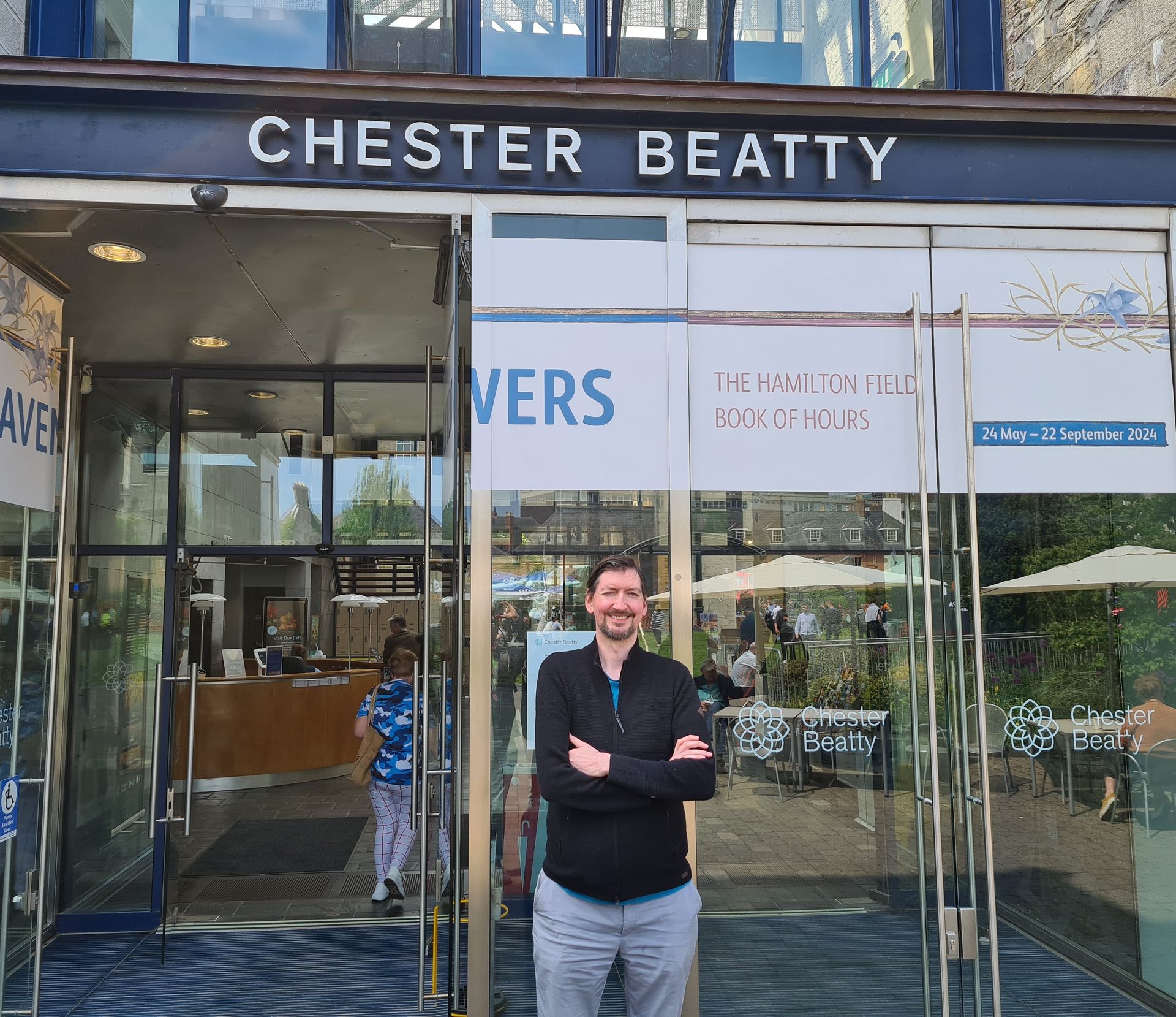 Christian Ziereis in front of the Chester Beatty Libary Christian Ziereis in front of the Chester Beatty Libary
