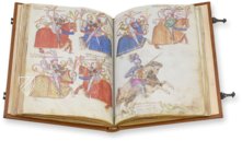 Book of the Knights of the Brotherhood of Santiago – Siloé, arte y bibliofilia – Archivo Histórico y Biblioteca Capitular de la Catedral de Burgos (Burgos, Spain) Book of the Knights of the Brotherhood of Santiago – Siloé, arte y bibliofilia – Archivo Histórico y Biblioteca Capitular de la Catedral de Burgos (Burgos, Spain)