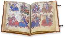 Book of the Knights of the Brotherhood of Santiago – Siloé, arte y bibliofilia – Archivo Histórico y Biblioteca Capitular de la Catedral de Burgos (Burgos, Spain) Book of the Knights of the Brotherhood of Santiago – Siloé, arte y bibliofilia – Archivo Histórico y Biblioteca Capitular de la Catedral de Burgos (Burgos, Spain)