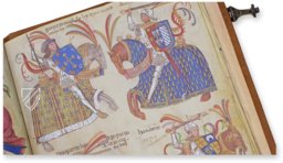 Book of the Knights of the Brotherhood of Santiago – Siloé, arte y bibliofilia – Archivo Histórico y Biblioteca Capitular de la Catedral de Burgos (Burgos, Spain) Book of the Knights of the Brotherhood of Santiago – Siloé, arte y bibliofilia – Archivo Histórico y Biblioteca Capitular de la Catedral de Burgos (Burgos, Spain)