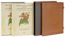 Book of the Knights of the Brotherhood of Santiago – Siloé, arte y bibliofilia – Archivo Histórico y Biblioteca Capitular de la Catedral de Burgos (Burgos, Spain) Book of the Knights of the Brotherhood of Santiago – Siloé, arte y bibliofilia – Archivo Histórico y Biblioteca Capitular de la Catedral de Burgos (Burgos, Spain)