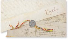 Bull of Pope Alexander VI - Partitioning America – Testimonio Compañía Editorial – Archivo General (Simancas, Spain) Bull of Pope Alexander VI - Partitioning America – Testimonio Compañía Editorial – Archivo General (Simancas, Spain)