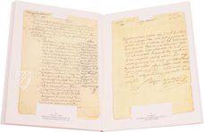 Collection of handwritten works of Miguel de Cervantes – Circulo Cientifico – Archivo General de Simancas (Simancas, Spain) Collection of handwritten works of Miguel de Cervantes – Circulo Cientifico – Archivo General de Simancas (Simancas, Spain)