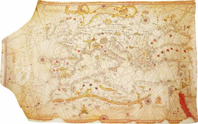 Sea Chart of Andrea Benincasa – Belser Verlag – Borg. VIII – Biblioteca Apostolica Vaticana (Vatican City, Vatican City State) Sea Chart of Andrea Benincasa – Belser Verlag – Borg. VIII – Biblioteca Apostolica Vaticana (Vatican City, Vatican City State)