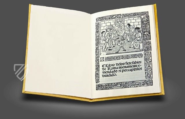 Libro de los Siete Sabios de Roma – Vicent Garcia Editores – R/39781 – Biblioteca Nacional de España (Madrid, Spain)