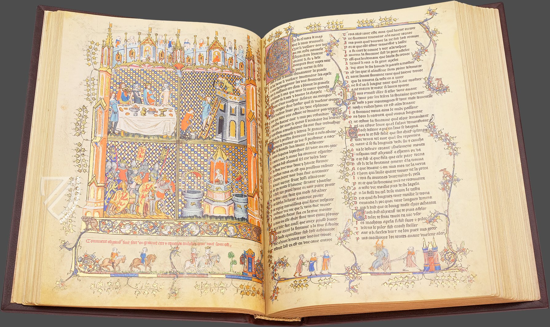 Marco Polo: Miniature from the Book The Travels of Marco Polo