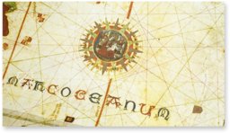 Map of Juan de la Cosa – Testimonio Compañía Editorial – MN 257 – Museo Naval de Madrid (Madrid, Spain) Map of Juan de la Cosa – Testimonio Compañía Editorial – MN 257 – Museo Naval de Madrid (Madrid, Spain)