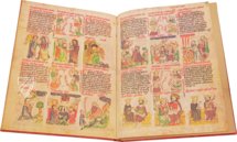 Salzburg Biblia Pauperum – Verlag Anton Pustet / Andreas Verlag – Codex a IX 12 – Stiftsbibliothek St. Peter (Salzburg, Austria) Salzburg Biblia Pauperum – Verlag Anton Pustet / Andreas Verlag – Codex a IX 12 – Stiftsbibliothek St. Peter (Salzburg, Austria)