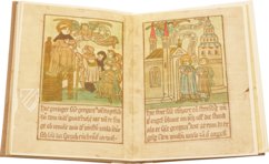 The Block Book of Saint Meinrad and His Murderers and of the Origins of Einsiedeln β Benziger Verlag β Xylogr. 47 β Bayerische Staatsbibliothek (Munich, Germany) The Block Book of Saint Meinrad and His Murderers and of the Origins of Einsiedeln β Benziger Verlag β Xylogr. 47 β Bayerische Staatsbibliothek (Munich, Germany)