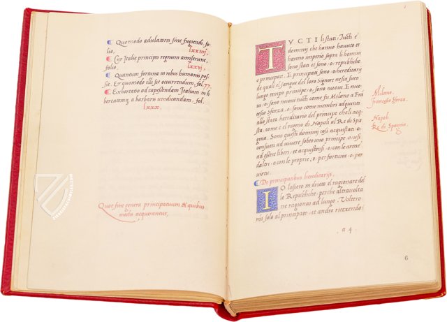 The Prince by Niccolò Machiavelli – Istituto dell'Enciclopedia Italiana - Treccani – Barb. lat. 5093 – Biblioteca Apostolica Vaticana (Vatican City, Vatican City State) The Prince by Niccolò Machiavelli – Istituto dell'Enciclopedia Italiana - Treccani – Barb. lat. 5093 – Biblioteca Apostolica Vaticana (Vatican City, Vatican City State)